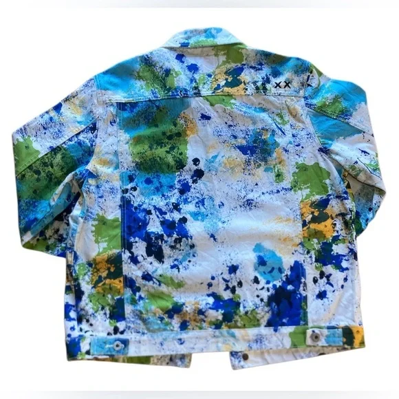 NWT Cult of Individuality Type 2 Splatter Jacket Men’s Size XL Rare Denim - Picture 2 of 8